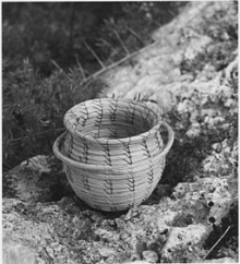 Seminole Coiled Sweet Grass Button Basket. - NARA - 281626.jpg